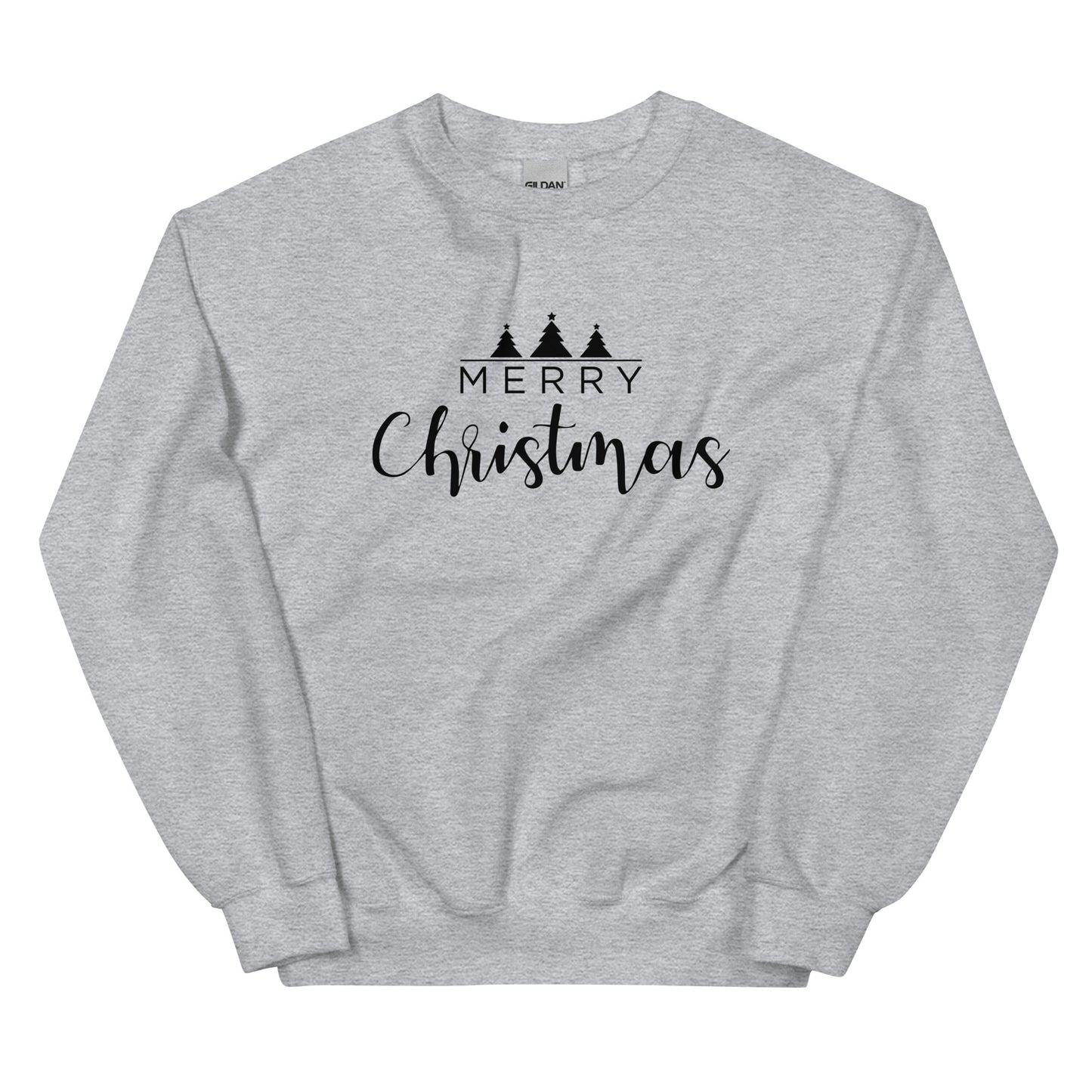 Merry Christmas 3 Trees Unisex Sweatshirt