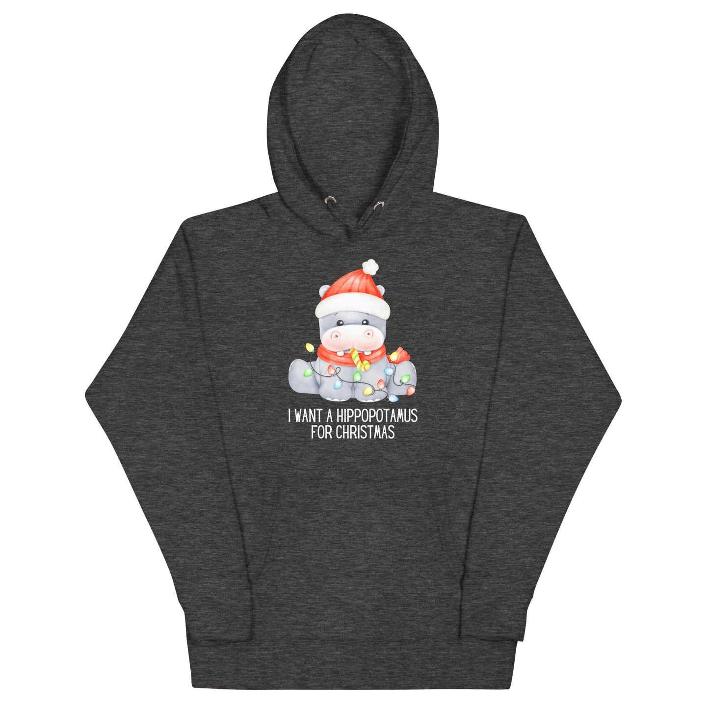 Hippopotamus For Christmas Unisex Hoodie